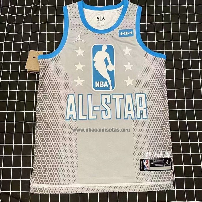 Camiseta All Star 2022 Los Angeles Lakers LeBron James NO 6 Gris